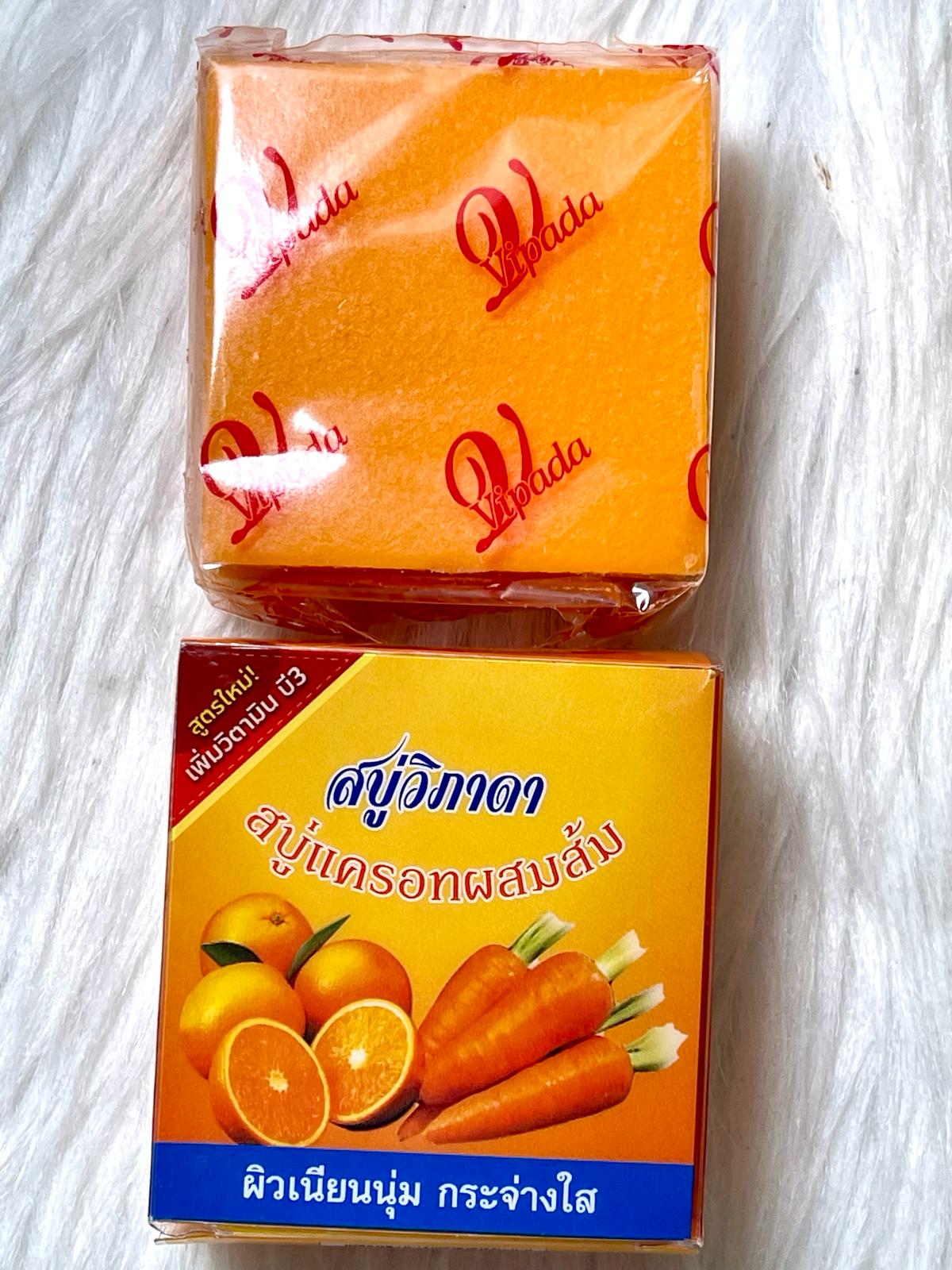 savon vipada carotte orange : Ultra éclaircissant anti imperfection acnés taches mélasma
