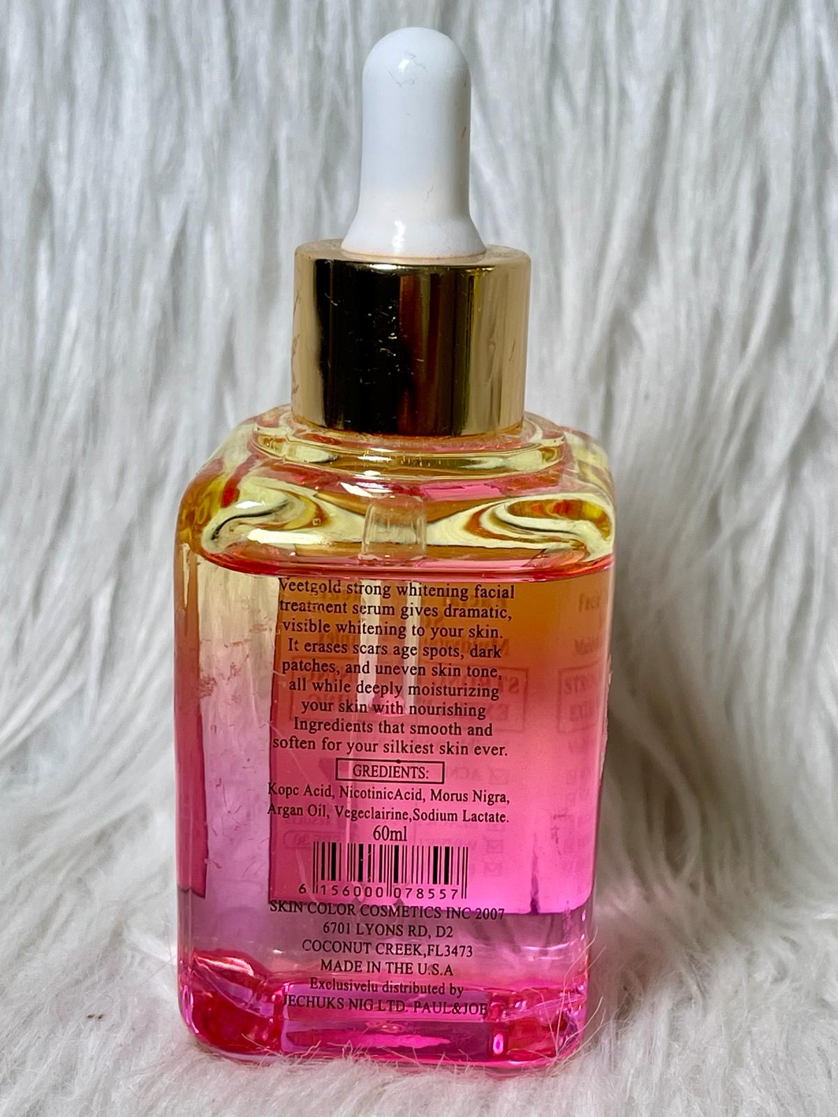 VEETGOLG SERUM ULTRA BLANCHISSANT SUPER EFFICACES ANTI IMPERFECTION POUR TOUT YPE DE PEAU 7 DAYS