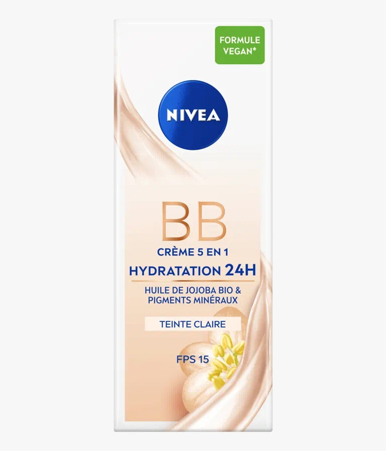 NIVEA BB CRÈME 5 EN 1 HYDRATATION 24 H NOURRISSANTE UNIFIANTE ULTRA ÉCLAIRCISSANTE FPS 15