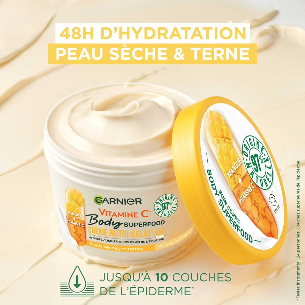 GARNIER Crème nutri-éclat Mangue et Vitamine C 380ml Crème nutri-éclat