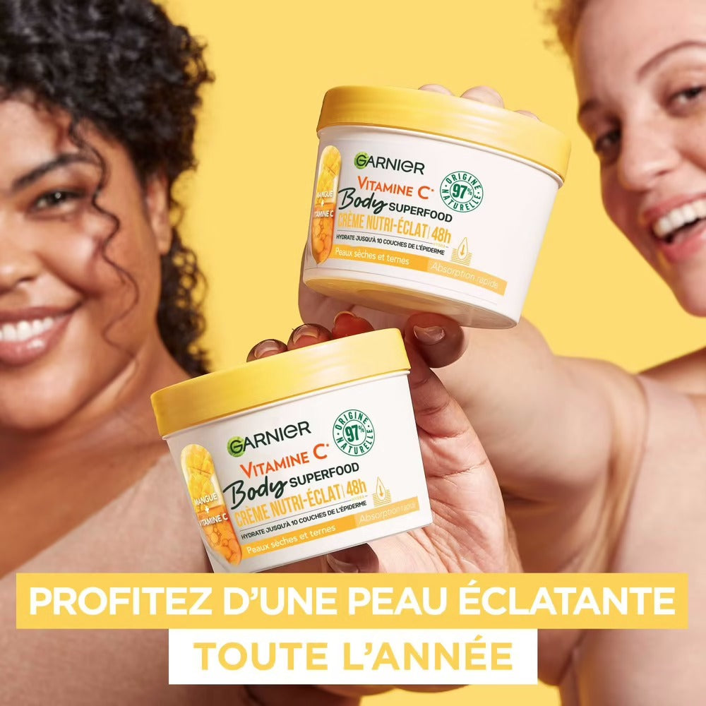 GARNIER Crème nutri-éclat Mangue et Vitamine C 380ml Crème nutri-éclat