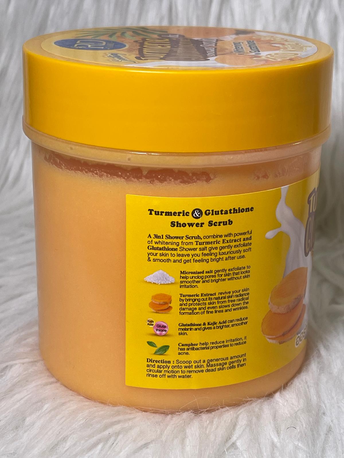 GOMMAGE ULTRA BLANCHISSANT CORPS & VISAGE ANTI IMPERFECTION TURMERIC GLUTATHIONE X 10 ACID KOJIC