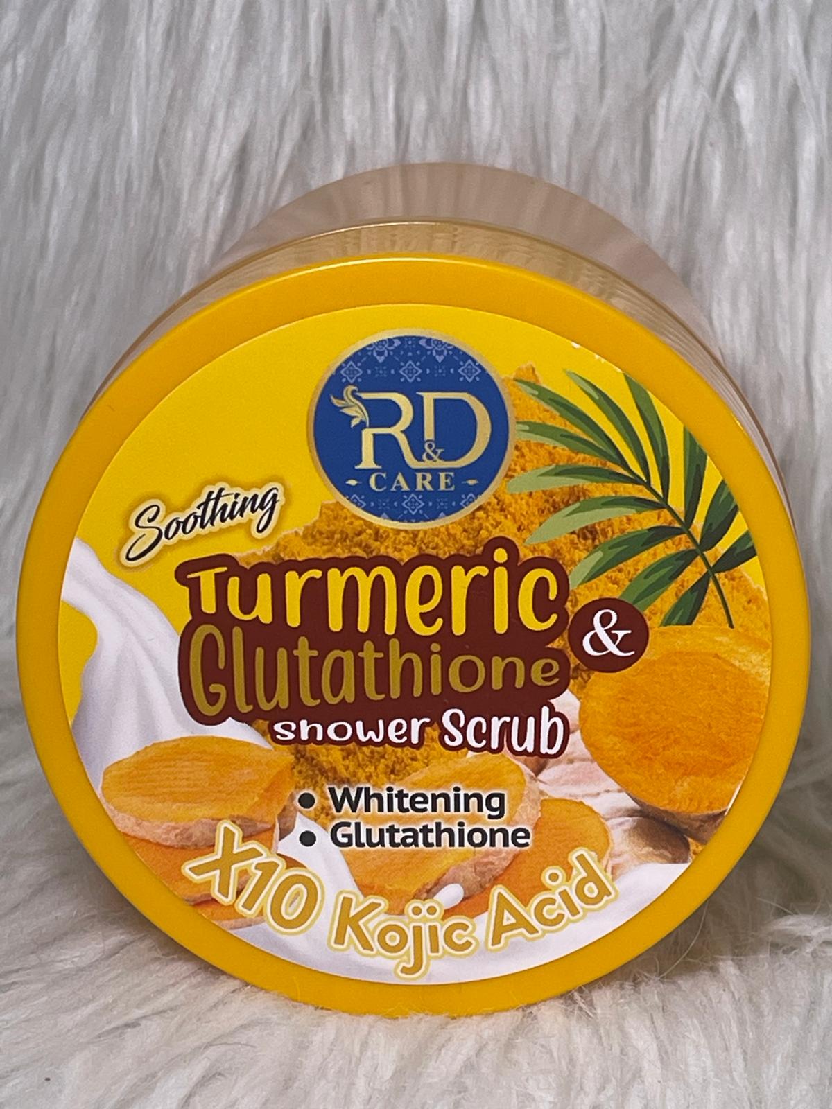 GOMMAGE ULTRA BLANCHISSANT CORPS & VISAGE ANTI IMPERFECTION TURMERIC GLUTATHIONE X 10 ACID KOJIC
