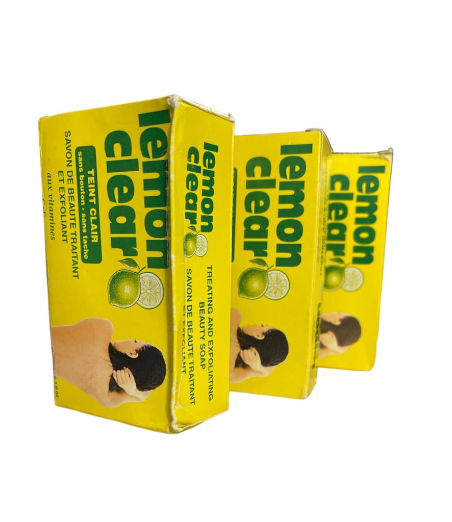 Lemon clear savon ultra clarifiant correcteur exfoliant gommant peau sans impurété et protège