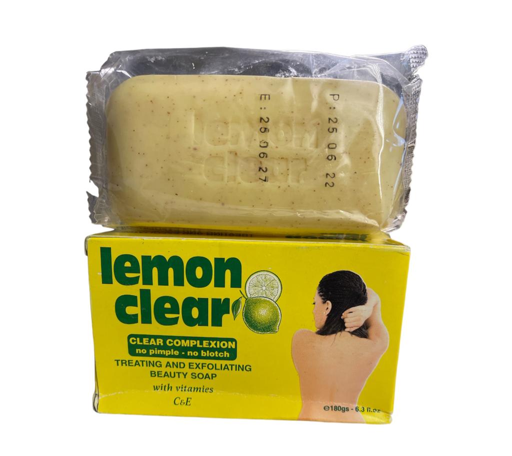 Lemon clear savon ultra clarifiant correcteur exfoliant gommant peau sans impurété et protège