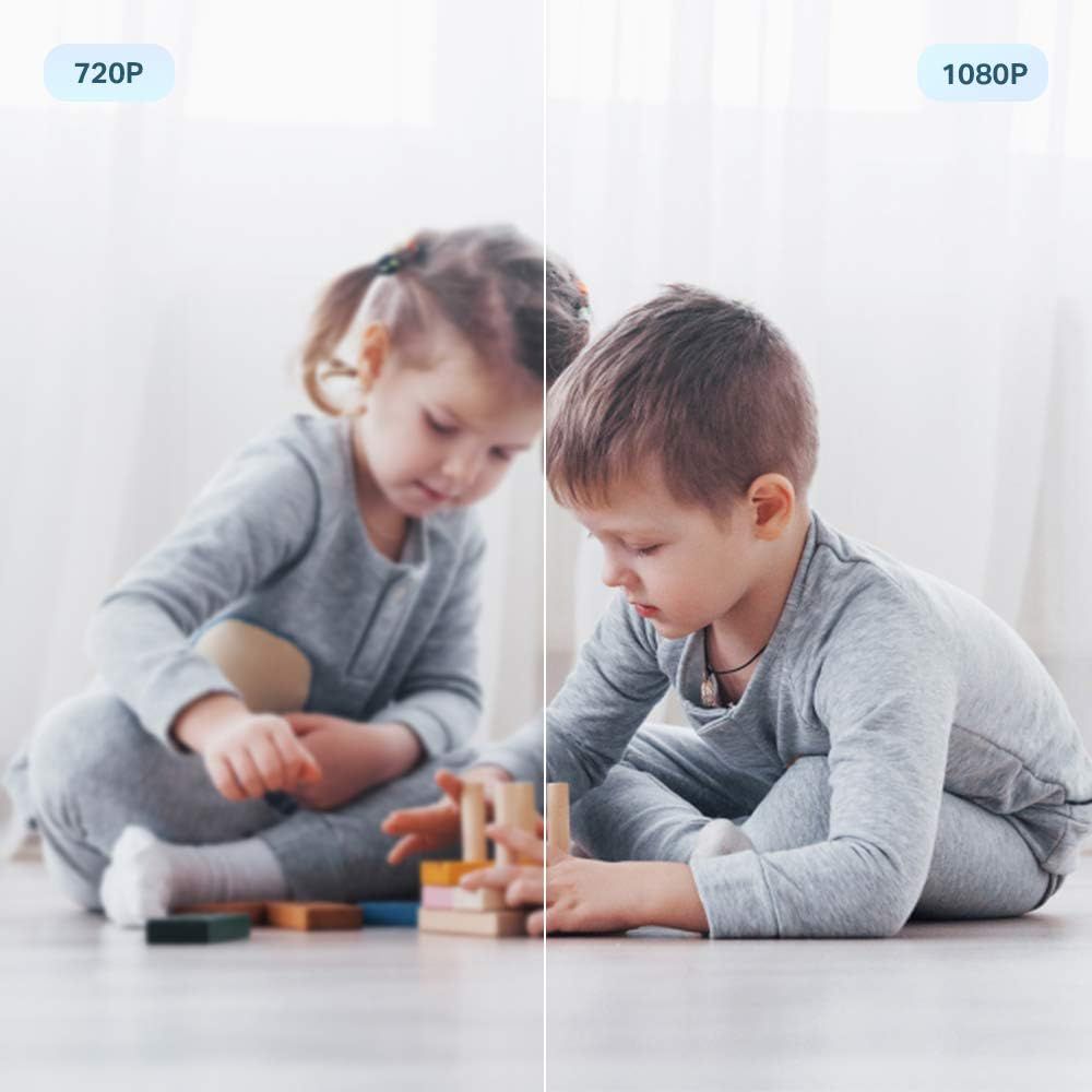 TP-Link Tapo Caméra Surveillance WiFi intérieure 360° 1080p C200, Vision nocturne, Notifications en temps réel, Détection de personne, Suivi de mouvement, Télécommande, Compatible avec Alexa
