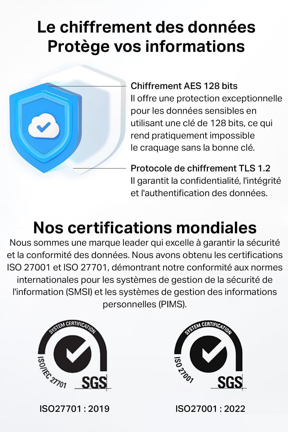 TP-Link Tapo Caméra Surveillance WiFi intérieure 360° 1080p C200, Vision nocturne, Notifications en temps réel, Détection de personne, Suivi de mouvement, Télécommande, Compatible avec Alexa