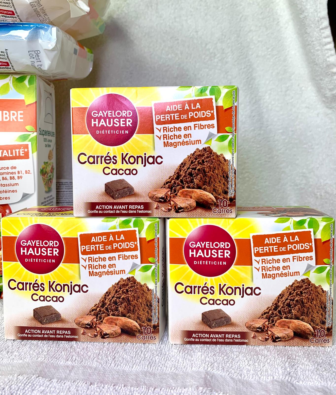 Gayelord Hauser Carrés Konjac Cacao, Aide À La Perte De Poids