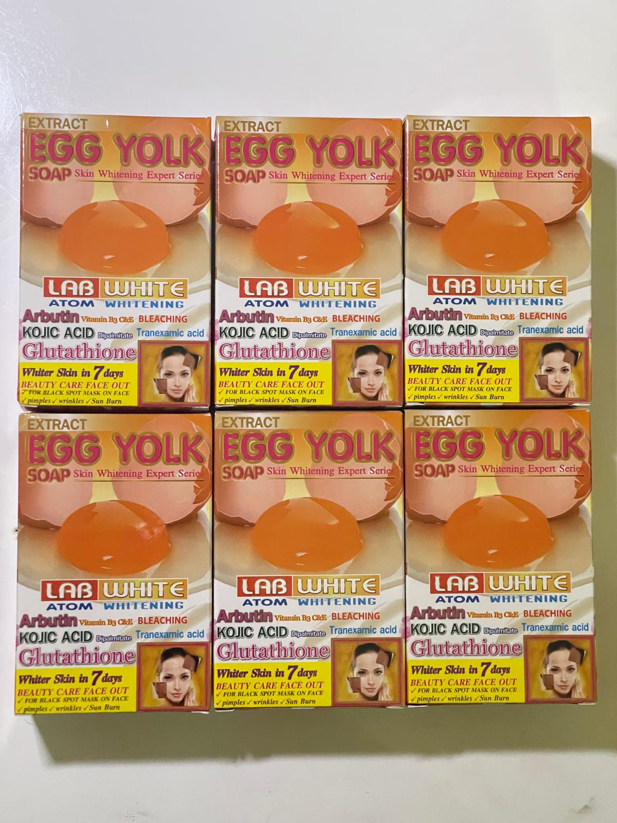 LAB WHITE EGG YOLK SAVON ULTRA BLANCHISSANT ANTI IMPERFECTION POUR TOUT TYPE DE PEAU 160G