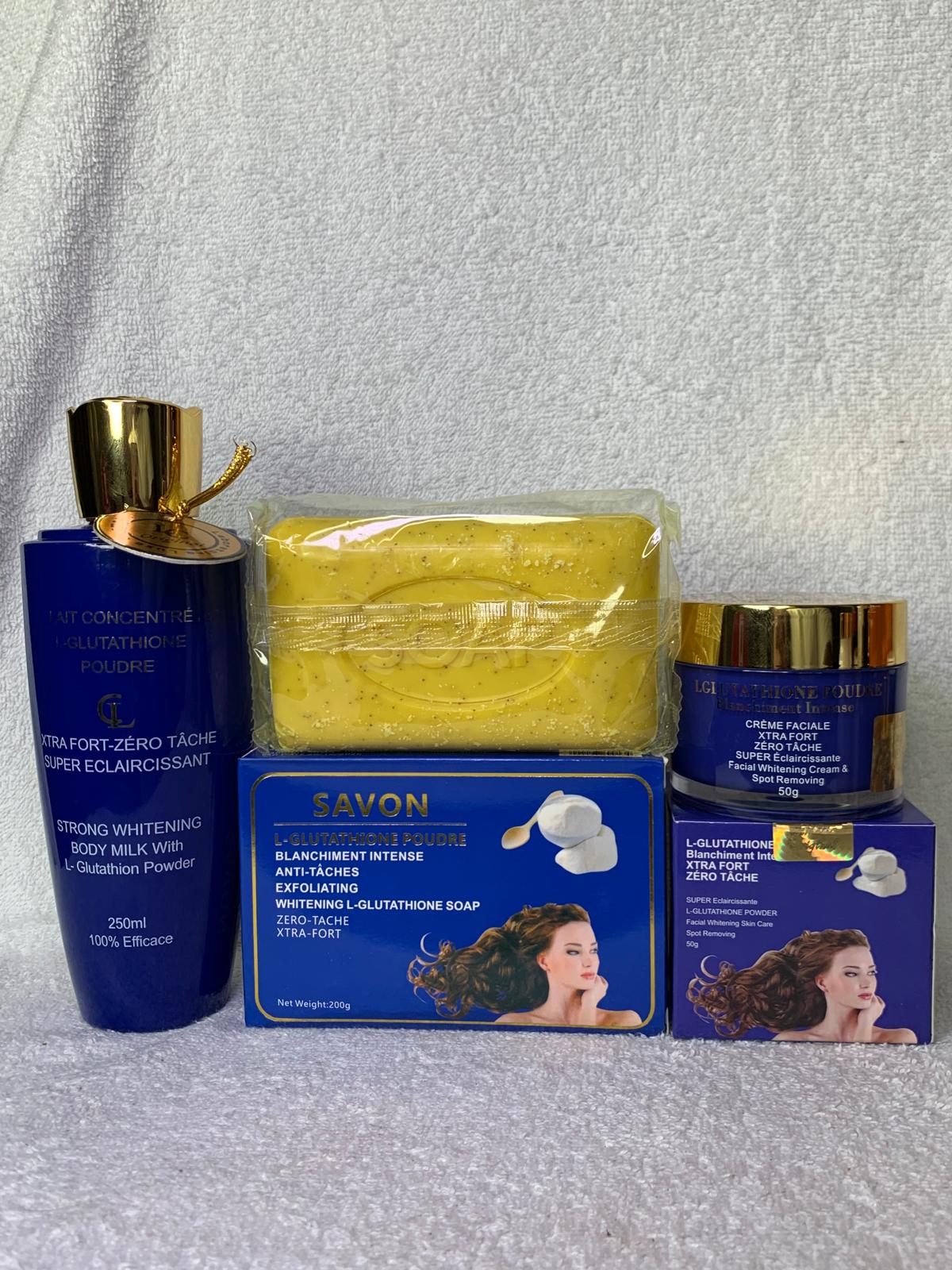 Lux cosmetics Gamme ultra blanchissante glutathione collagène anti imperfection zéro défaut