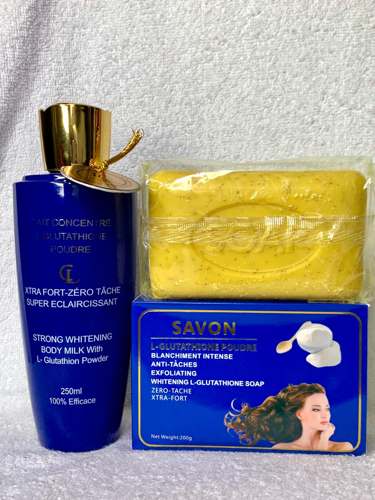 Lux cosmetics Gamme ultra blanchissante glutathione collagène anti imperfection zéro défaut