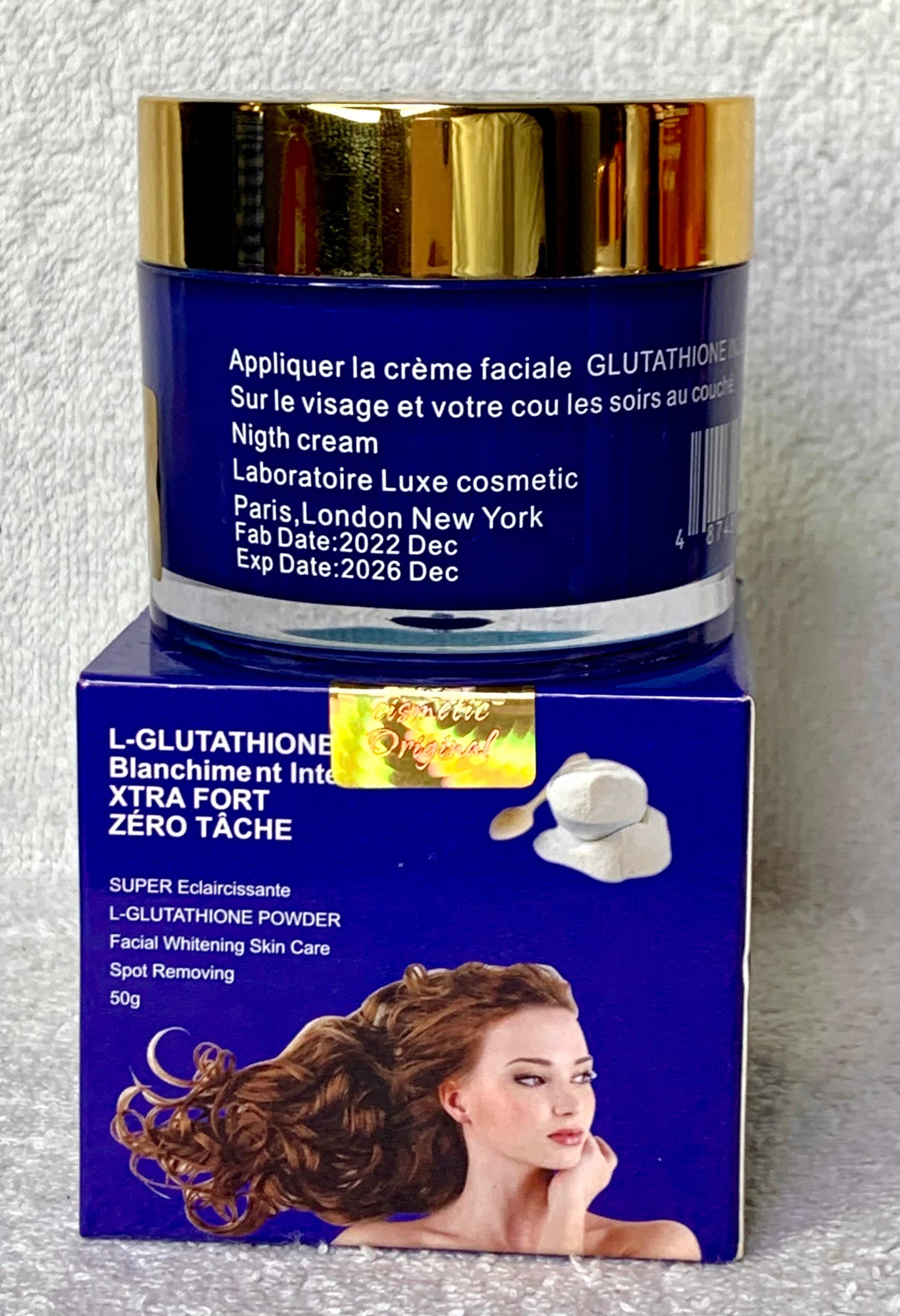 Lux cosmetics Gamme ultra blanchissante glutathione collagène anti imperfection zéro défaut