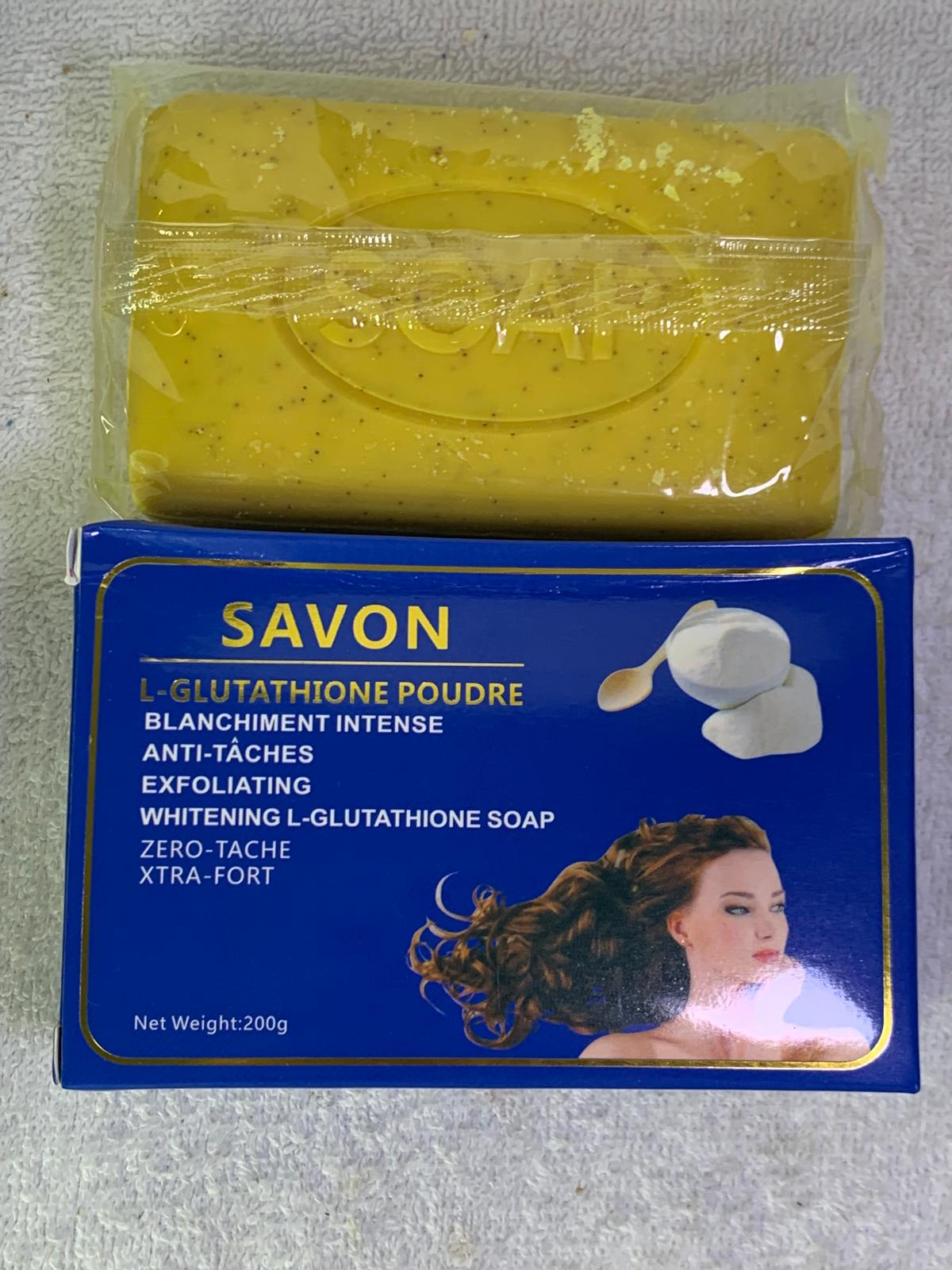 lux cosmetics pain de savon ultra éclaircissant Collagène gluta vitamine C -E exfoliant gommant anti imperfection 200G