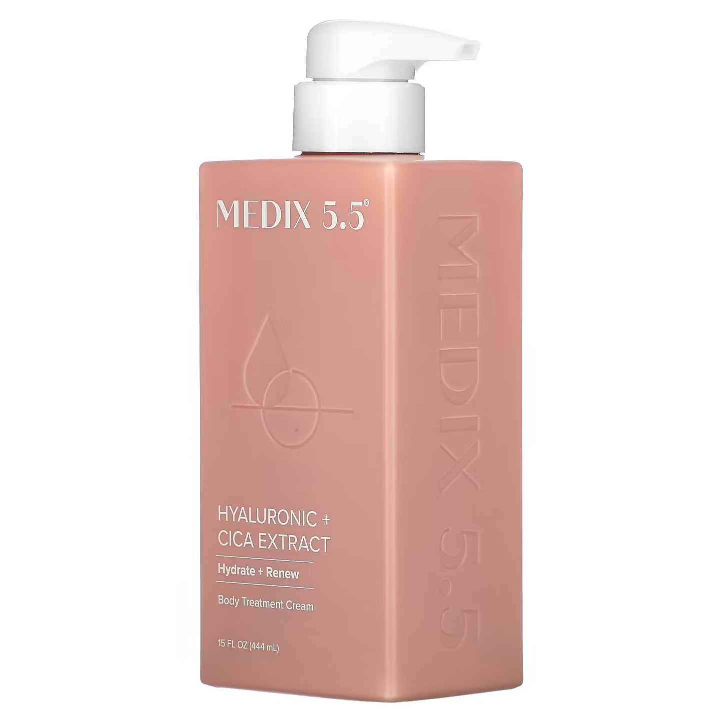 Medix 5.5 Crème hydratante pour le corps et le visage à l'acide hyaluronique + vitamine E | Lotion raffermissante hydratante pour la peau sèche minimise l'apparence des rides, des vergetures
