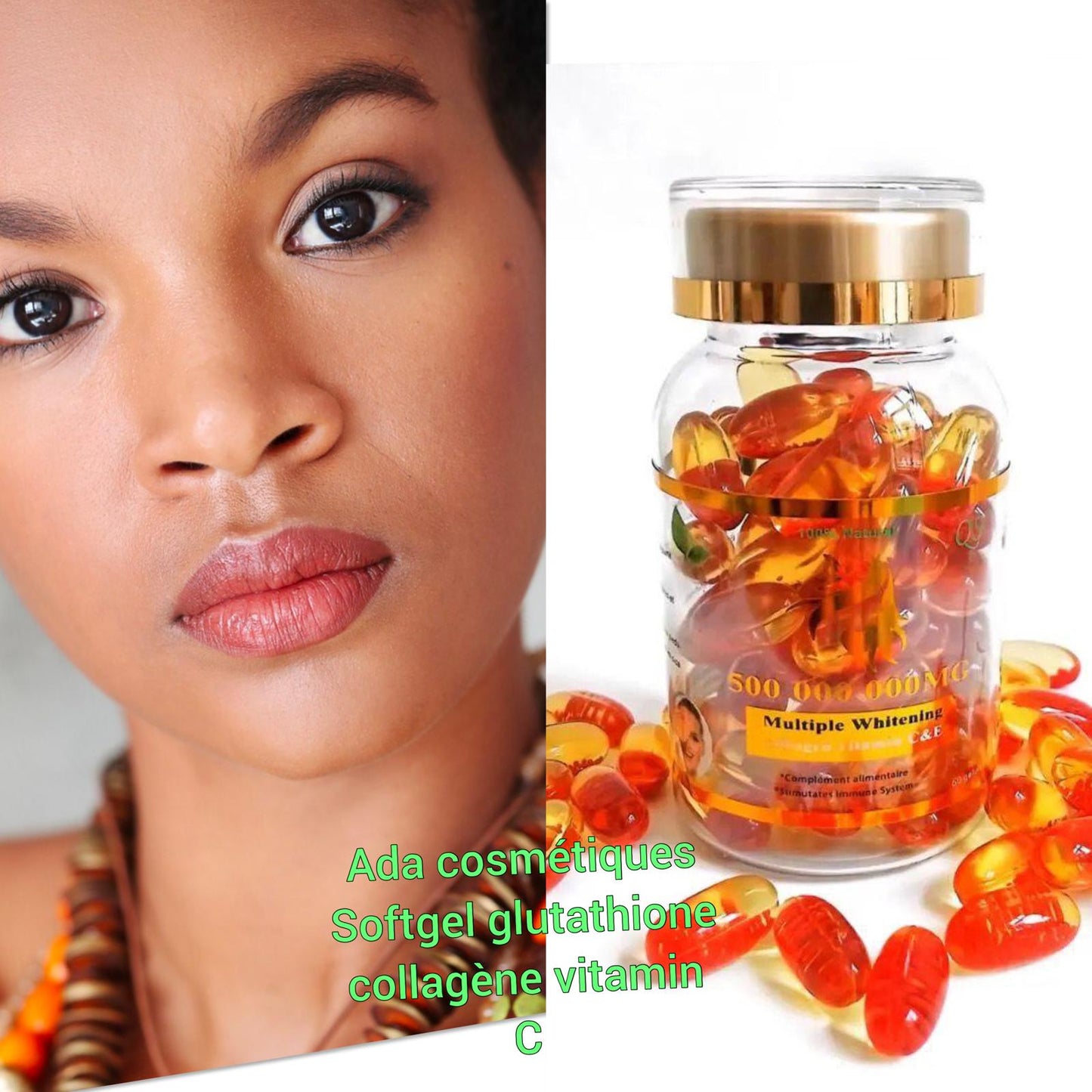 SOFTGEL Liposomal Glutathione Collagène Extra Blanchissant anti imperfection 7 actions en 1