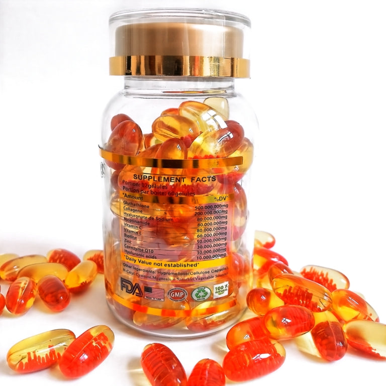SOFTGEL Liposomal Glutathione Collagène Extra Blanchissant anti imperfection 7 actions en 1