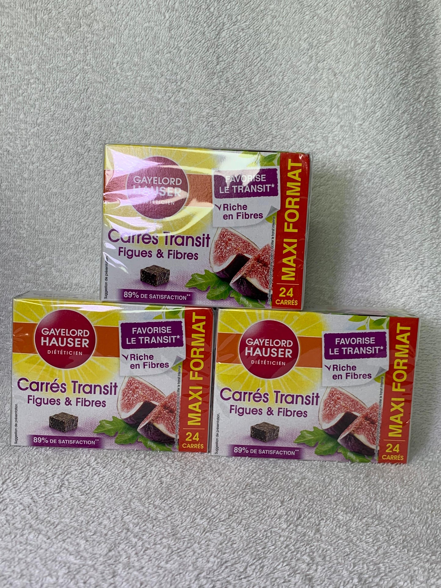 Carrés transit GAYELORD HAUSER format économique de 24 unités 240g