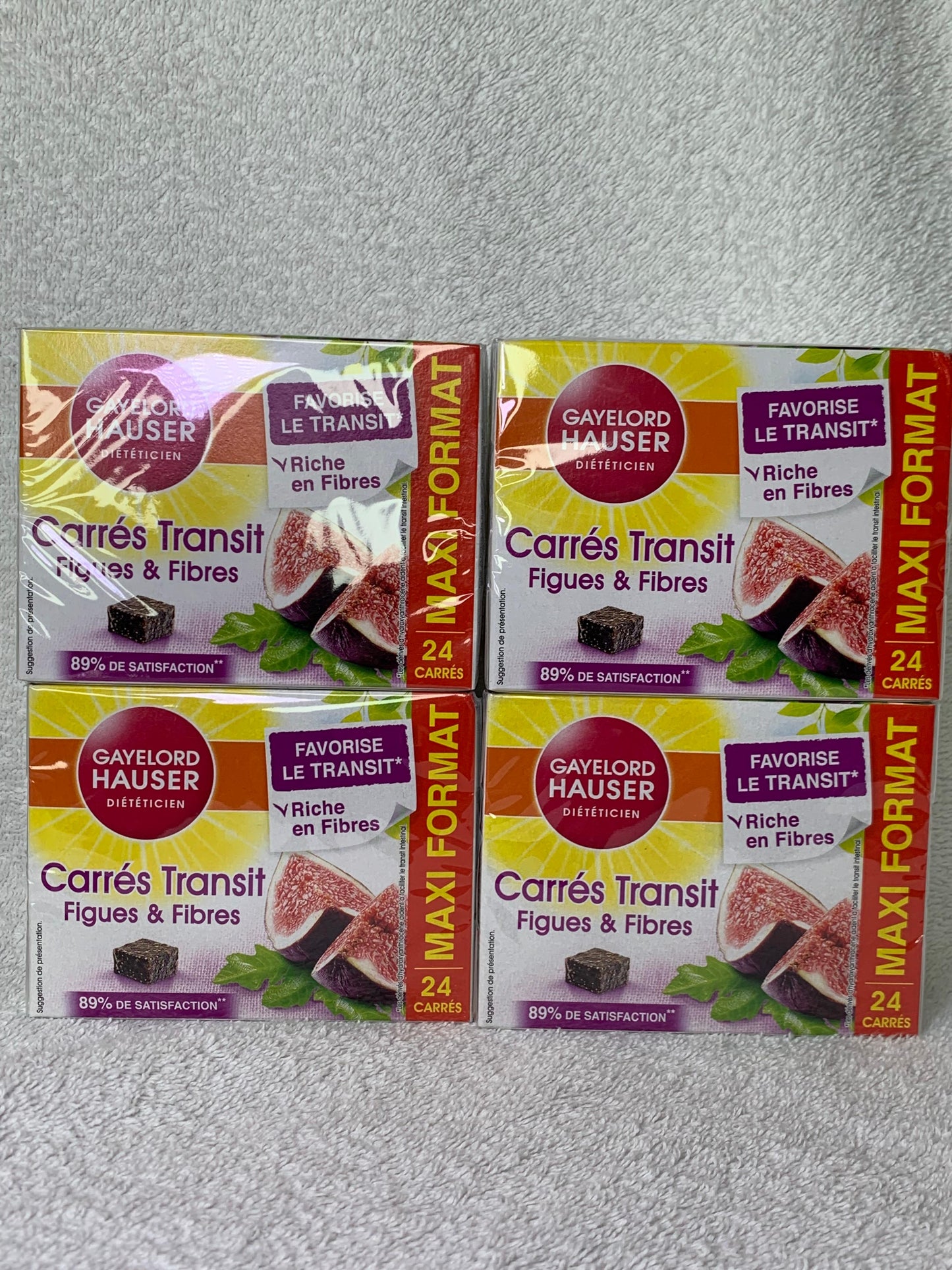 Carrés transit GAYELORD HAUSER format économique de 24 unités 240g