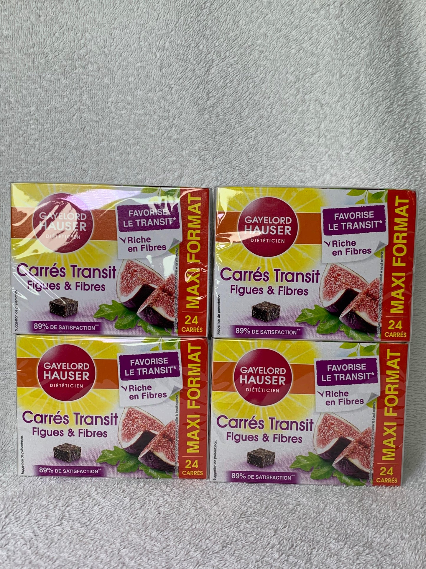 Carrés transit GAYELORD HAUSER format économique de 24 unités 240g