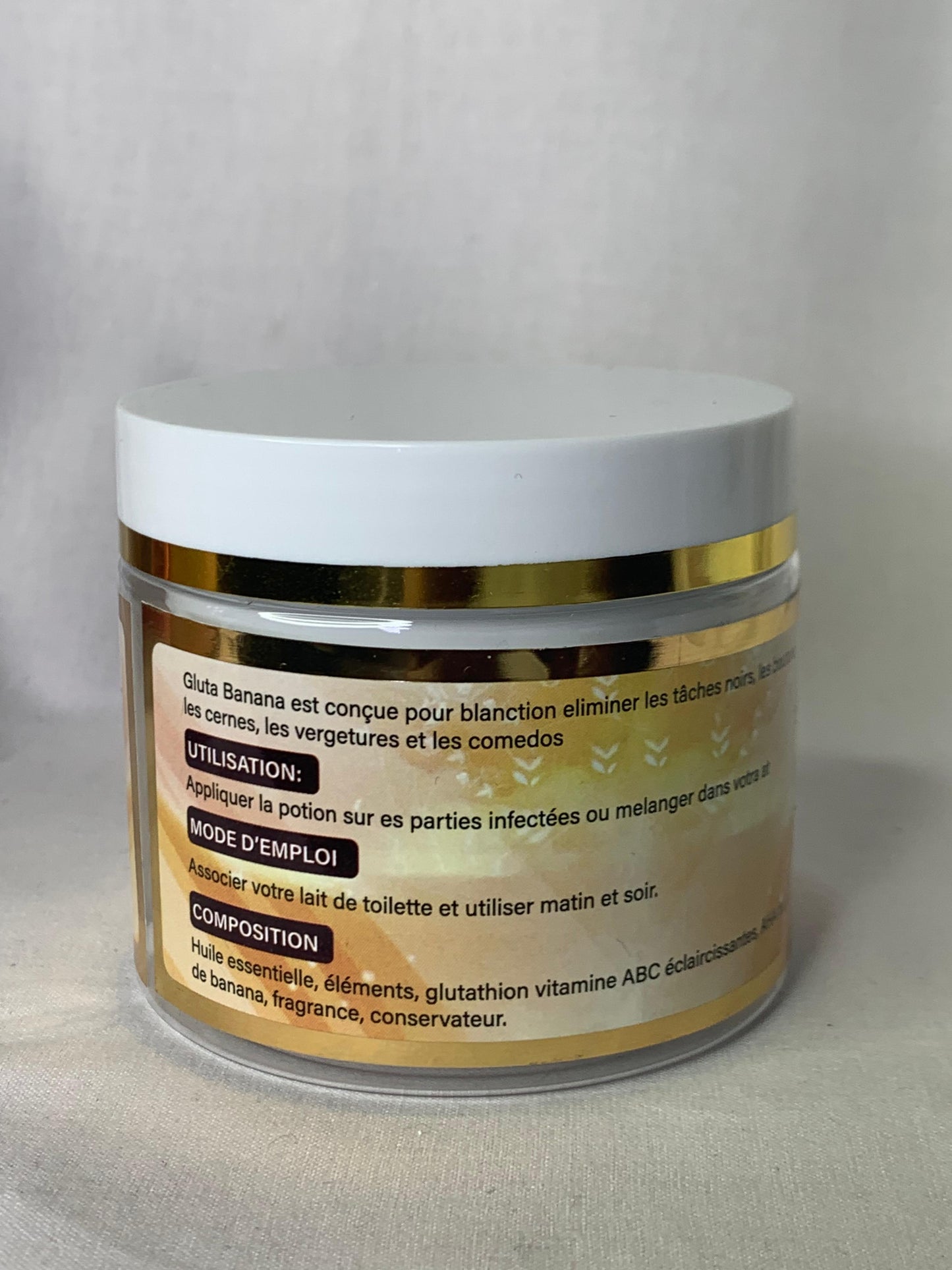 GLUTA BANANA CREME DE VISAGE ULTRA ÉCLAIRCISSANTE ANTI IMPERFECTION BLANCHI ADOURCI RAJEUNI 100ML