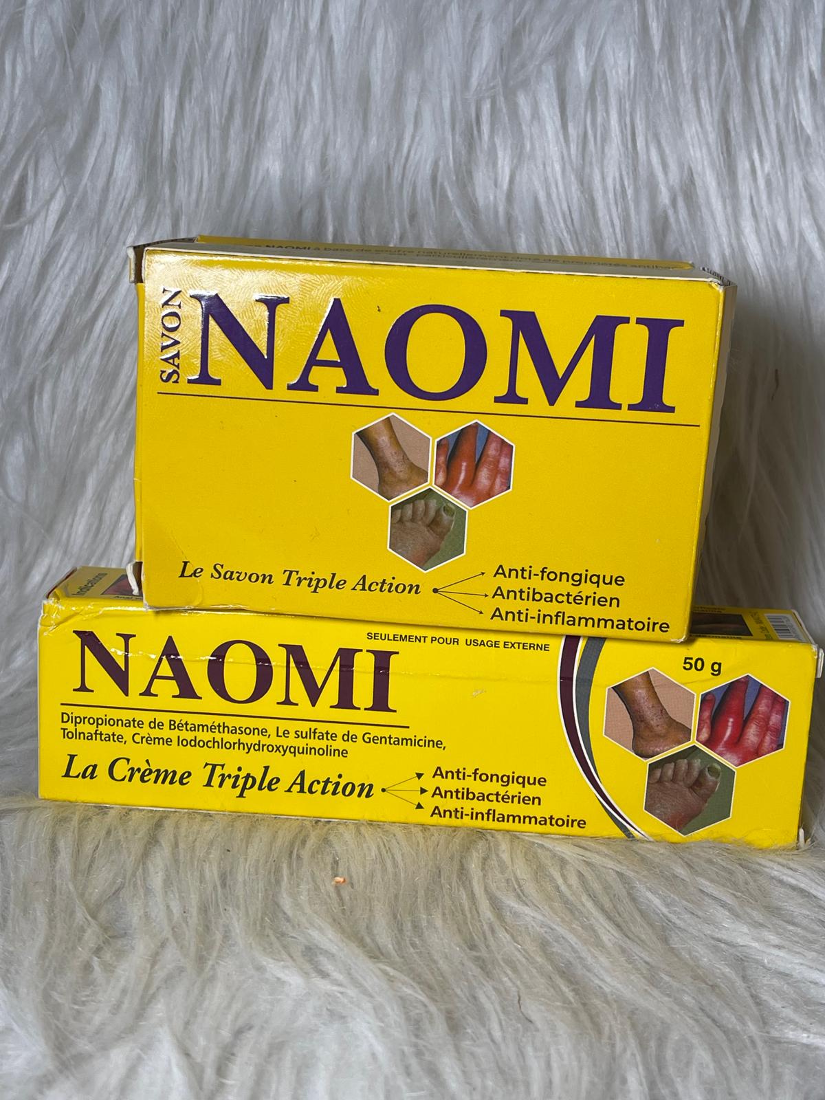 NAOMI CRÈME TRIPLE ACTION ANTI IMPERFECTION  ANTI FONGIQUE  ANTIBACTERIEN ANTI INFLAMATOIRE