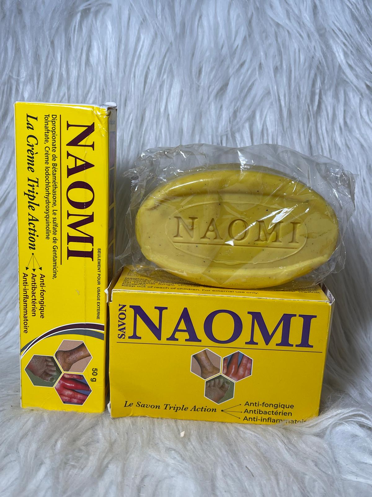 NAOMI CRÈME TRIPLE ACTION ANTI IMPERFECTION  ANTI FONGIQUE  ANTIBACTERIEN ANTI INFLAMATOIRE
