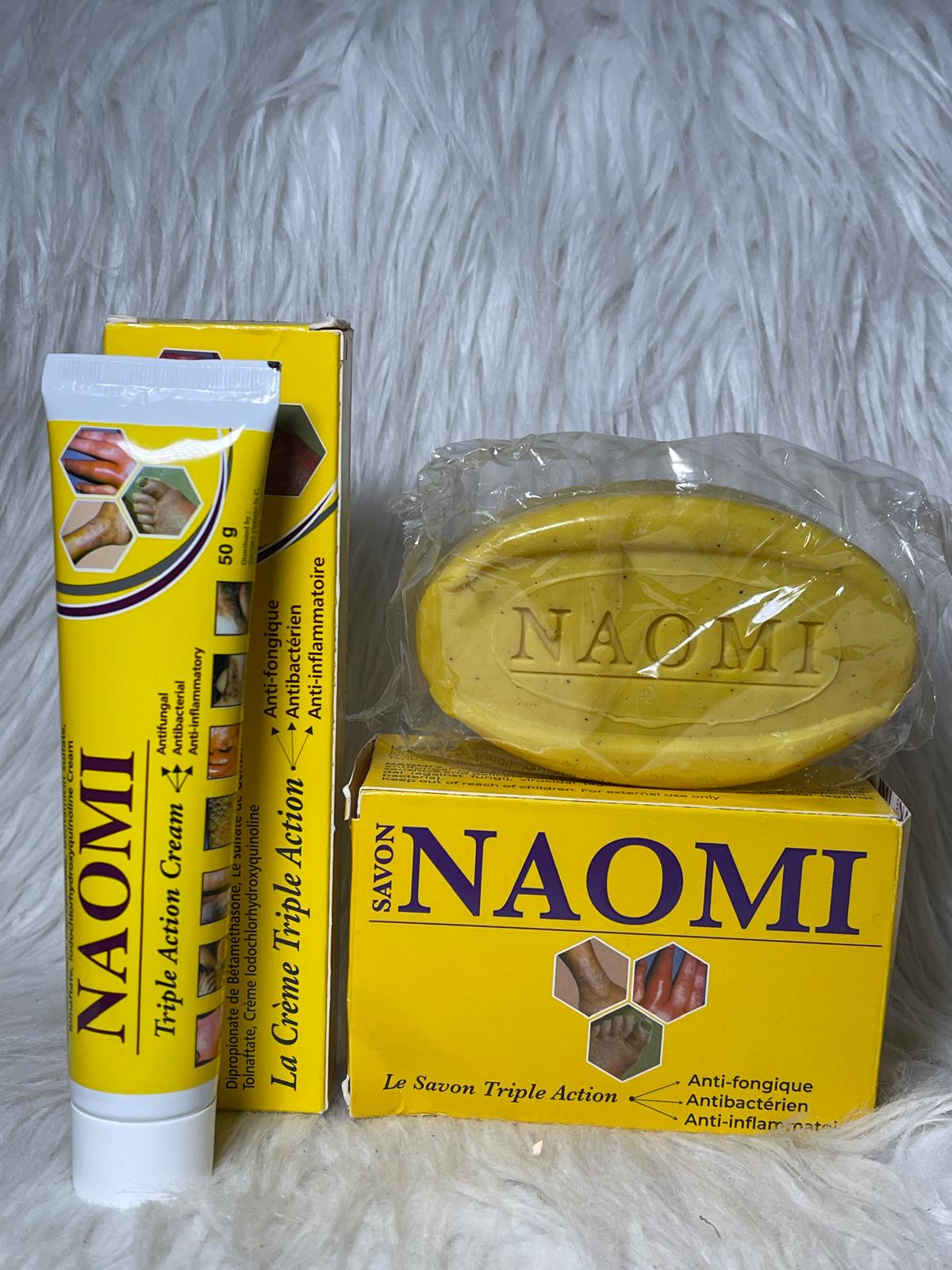 NAOMI CRÈME TRIPLE ACTION ANTI IMPERFECTION  ANTI FONGIQUE  ANTIBACTERIEN ANTI INFLAMATOIRE