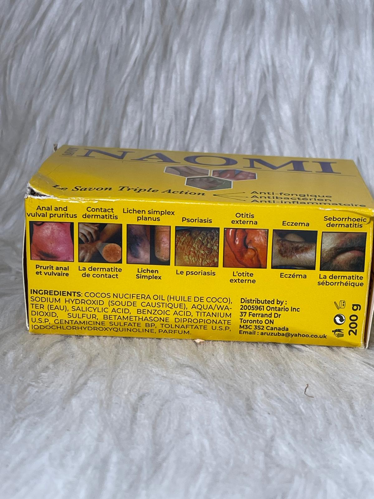 NAOMI CRÈME TRIPLE ACTION ANTI IMPERFECTION  ANTI FONGIQUE  ANTIBACTERIEN ANTI INFLAMATOIRE