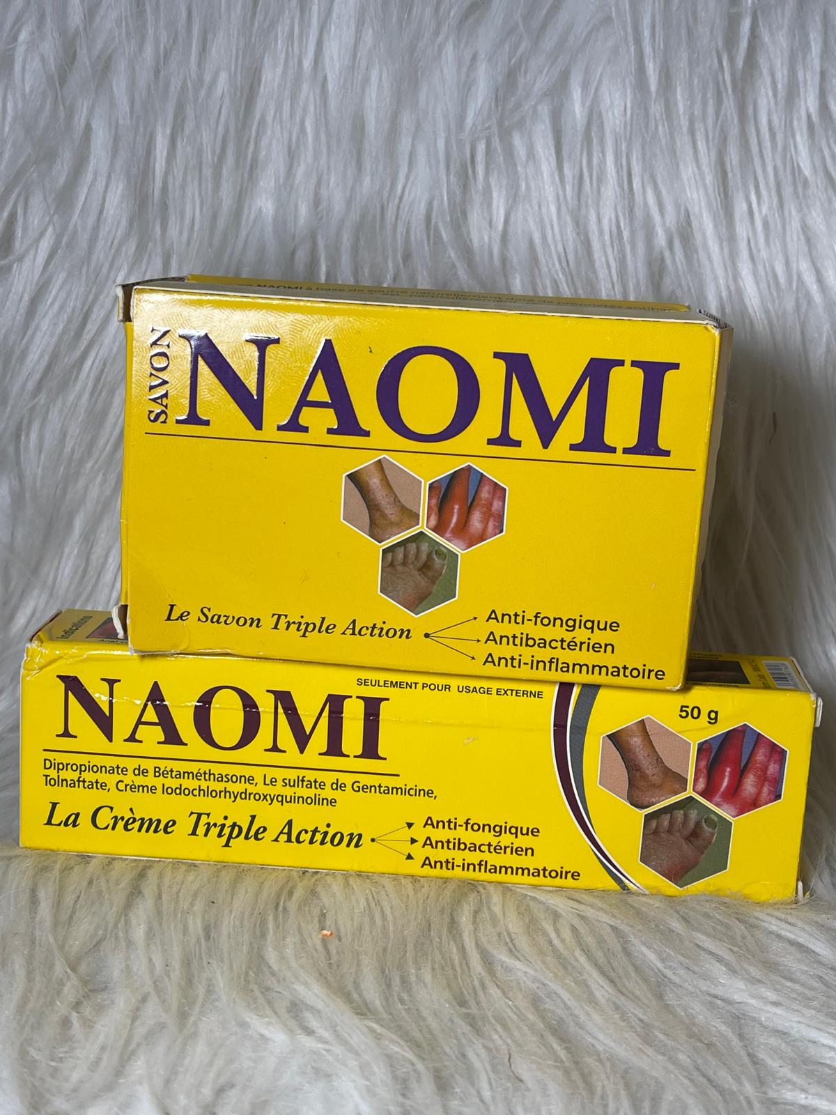 NAOMI CRÈME TRIPLE ACTION ANTI IMPERFECTION  ANTI FONGIQUE  ANTIBACTERIEN ANTI INFLAMATOIRE