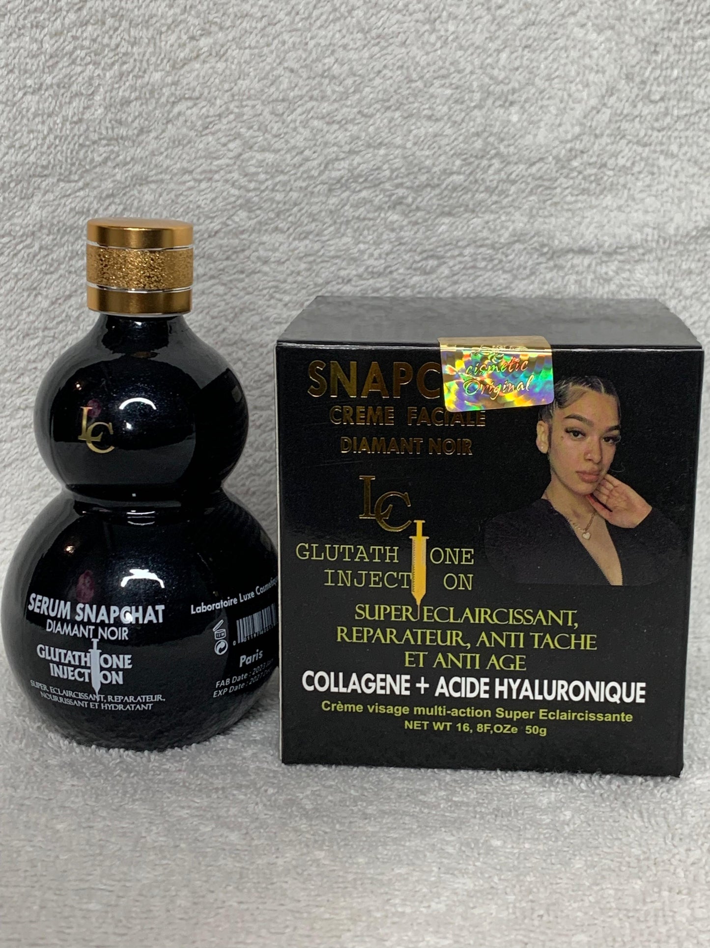 Snapchat Diamant noir injection extra fort Gamme ultra éclaircissante anti imperfection