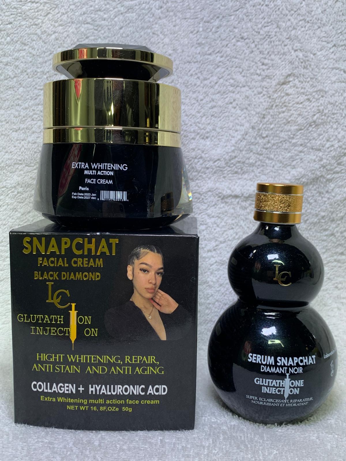 Snapchat Diamant noir injection extra fort Gamme ultra éclaircissante anti imperfection