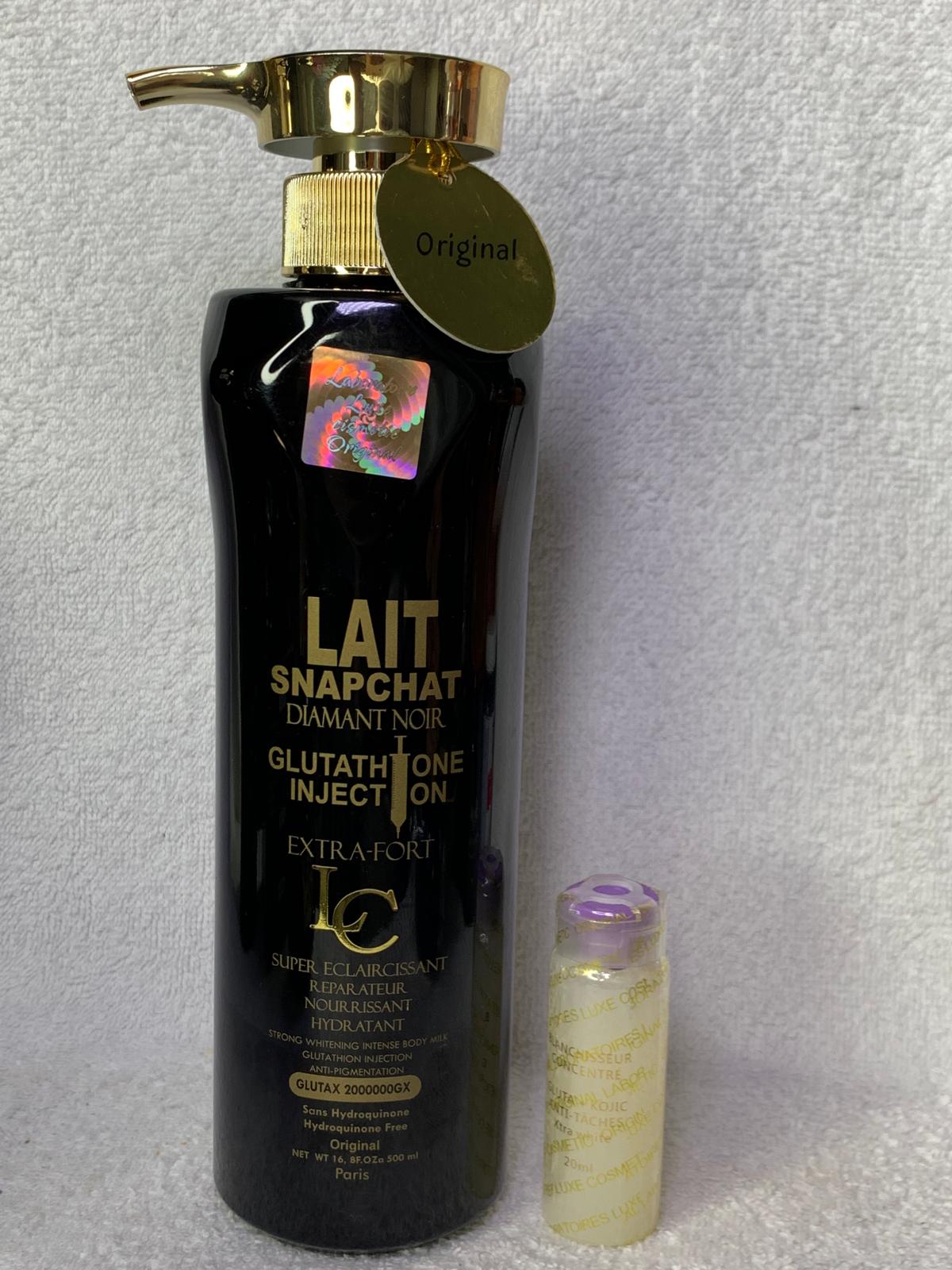 Snapchat Diamant noir injection extra fort Gamme ultra éclaircissante anti imperfection