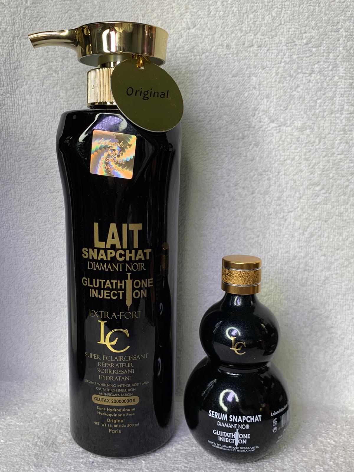 Snapchat Diamant noir injection extra fort Gamme ultra éclaircissante anti imperfection