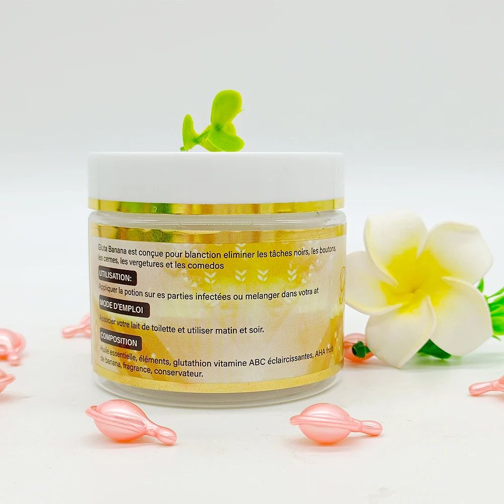 GLUTA BANANA CREME DE VISAGE ULTRA ÉCLAIRCISSANTE ANTI IMPERFECTION BLANCHI ADOURCI RAJEUNI 100ML