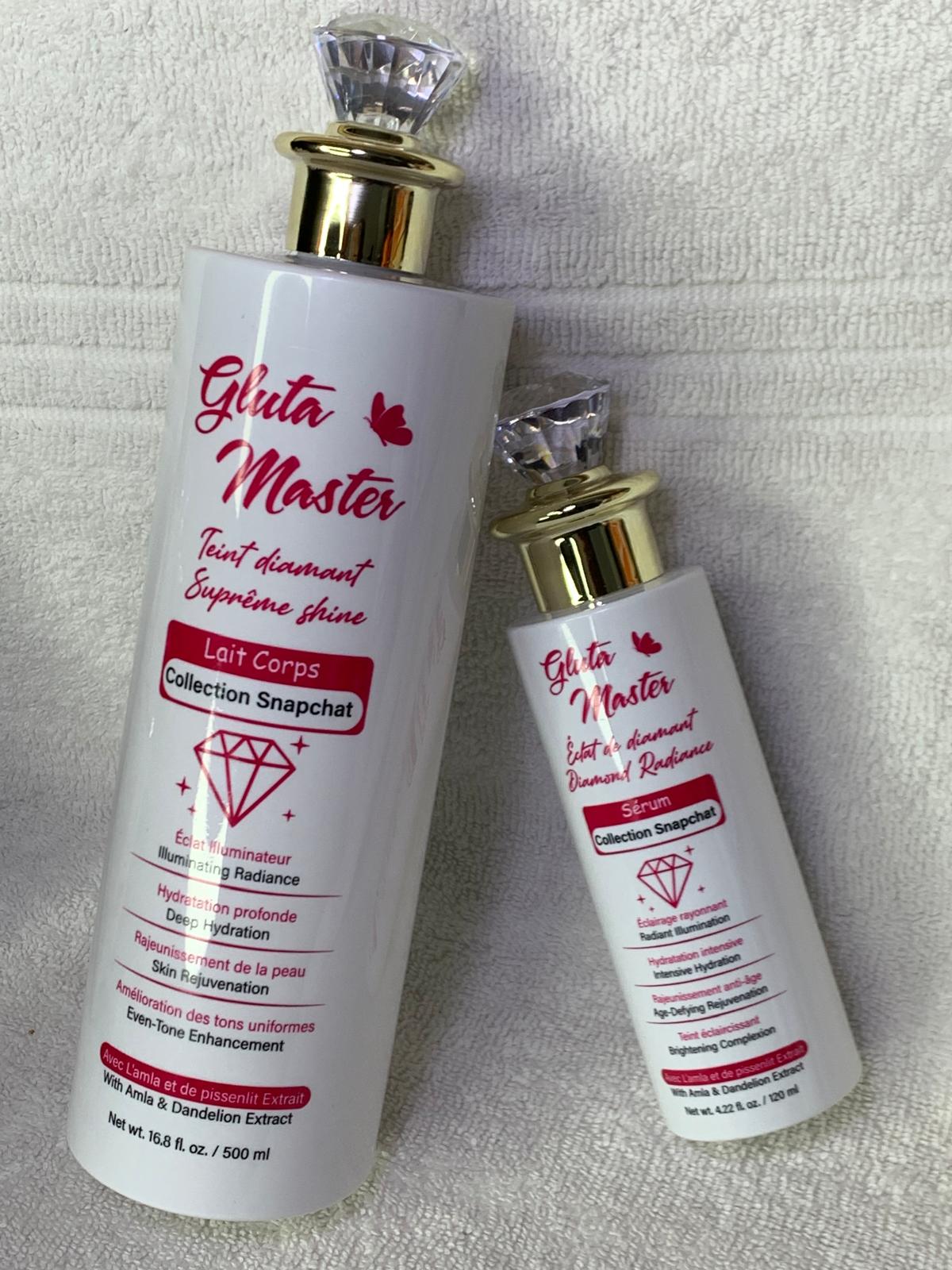 SÉRUM GLUTA MASTER  À LA VITAMINE MULTIFONCTION ULTRA ÉCLAIRCISSANT NOURRISSANT HYDRATANT CORRIGES LES IMPERFECTION BOOSTER D'ECLAT DE TEINT VISAGE ET CORPS