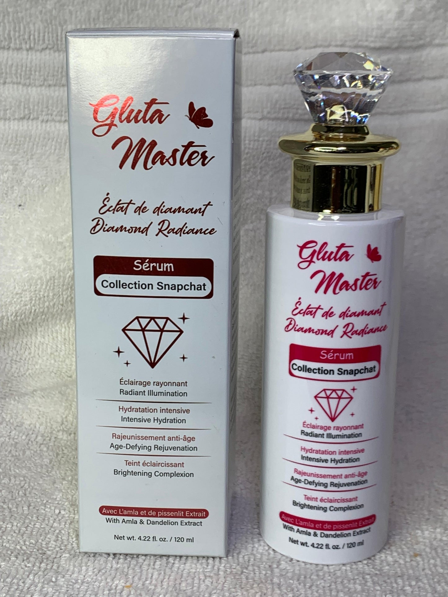 SÉRUM GLUTA MASTER  À LA VITAMINE MULTIFONCTION ULTRA ÉCLAIRCISSANT NOURRISSANT HYDRATANT CORRIGES LES IMPERFECTION BOOSTER D'ECLAT DE TEINT VISAGE ET CORPS