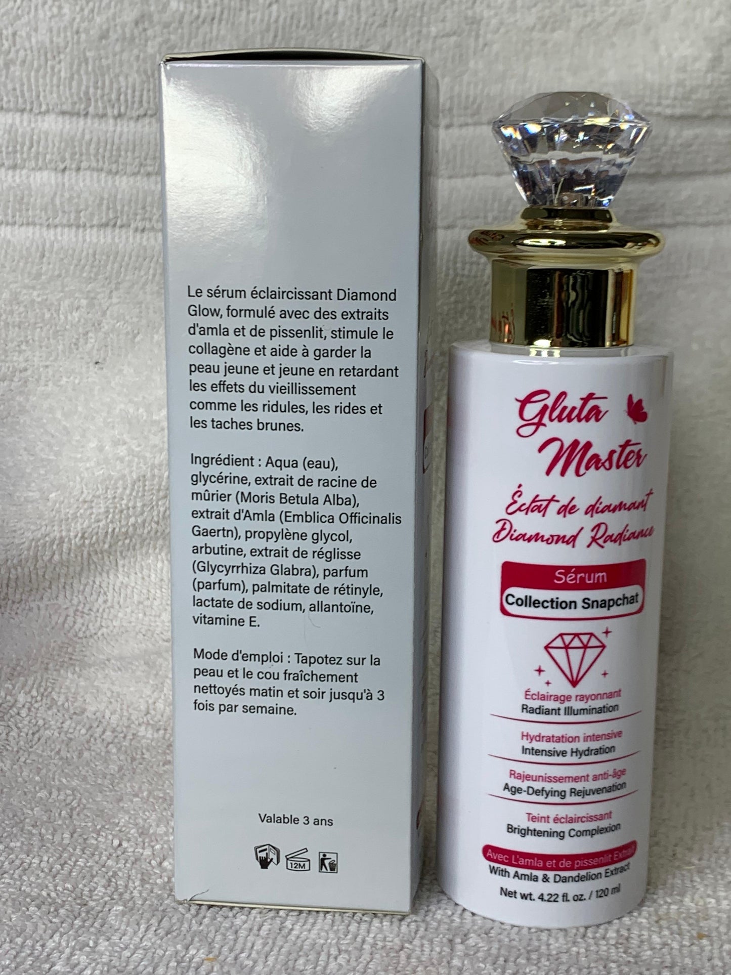 SÉRUM GLUTA MASTER  À LA VITAMINE MULTIFONCTION ULTRA ÉCLAIRCISSANT NOURRISSANT HYDRATANT CORRIGES LES IMPERFECTION BOOSTER D'ECLAT DE TEINT VISAGE ET CORPS