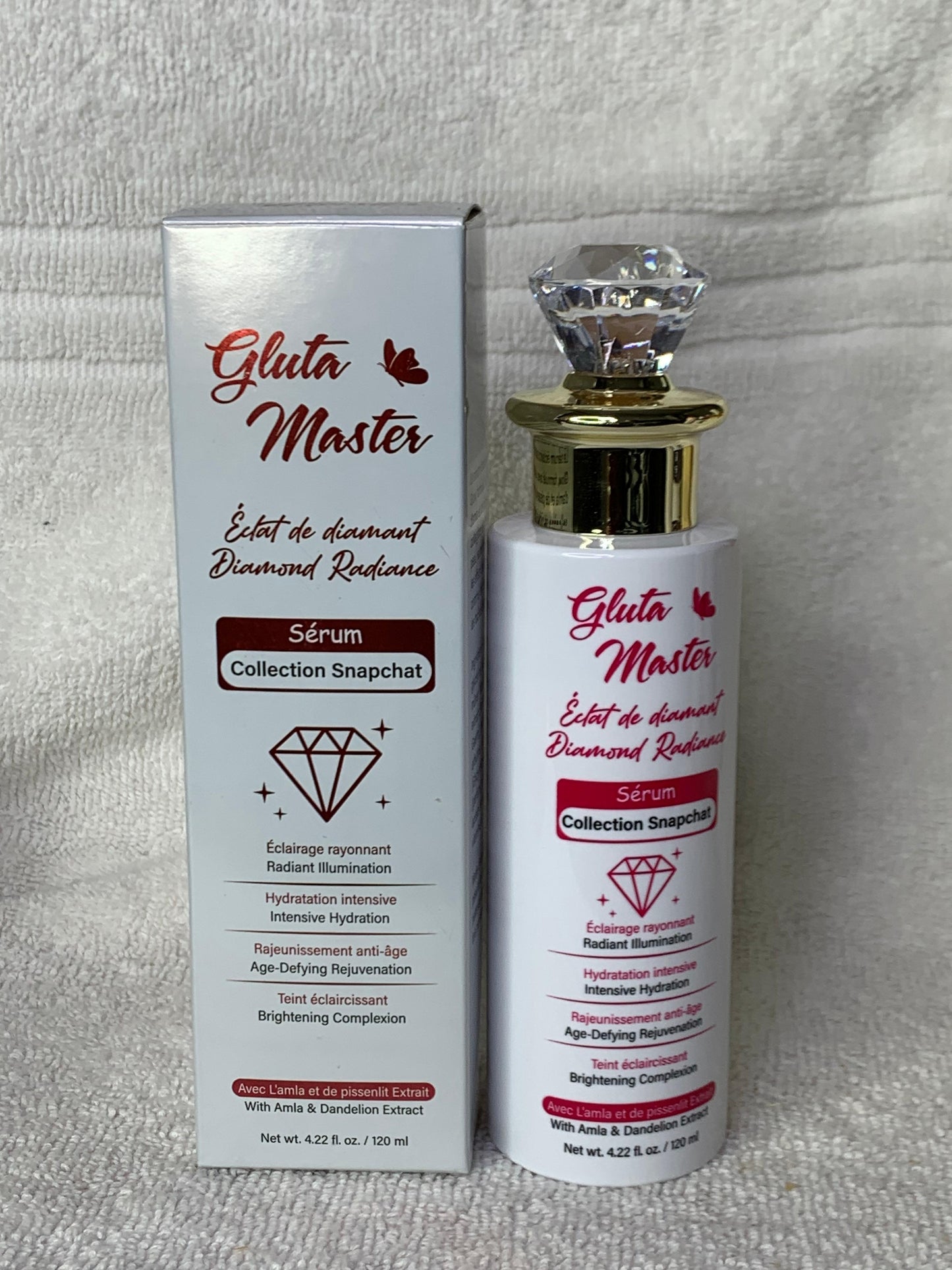 SÉRUM GLUTA MASTER  À LA VITAMINE MULTIFONCTION ULTRA ÉCLAIRCISSANT NOURRISSANT HYDRATANT CORRIGES LES IMPERFECTION BOOSTER D'ECLAT DE TEINT VISAGE ET CORPS