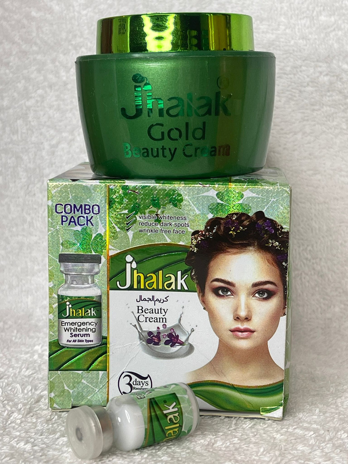 JHALAK COMBO PACK CREME DE VISAGE ET SERUM SUPER ÉCLAIRCISSANT ANTI TACHE  NOURRISSANT ANTI IMPERFECTION