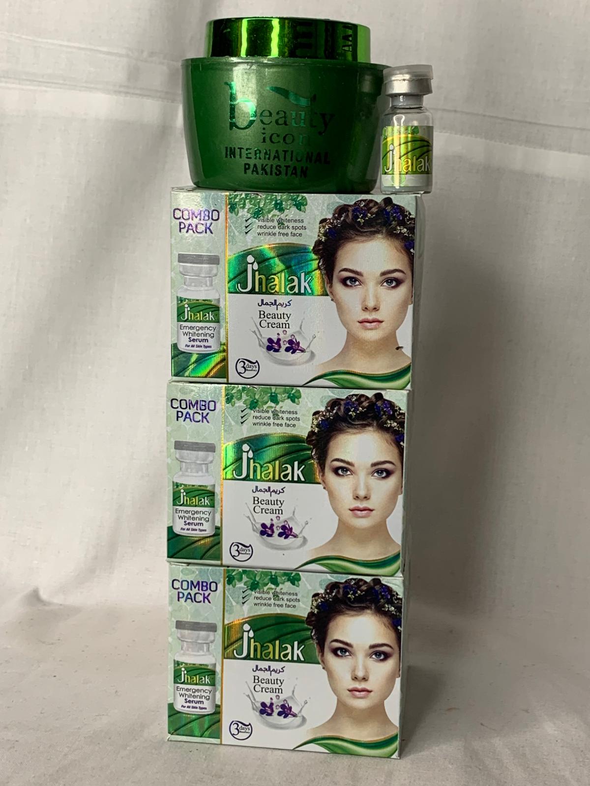 JHALAK COMBO PACK CREME DE VISAGE ET SERUM SUPER ÉCLAIRCISSANT ANTI TACHE  NOURRISSANT ANTI IMPERFECTION