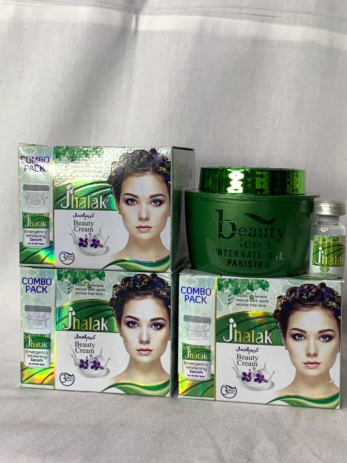 JHALAK COMBO PACK CREME DE VISAGE ET SERUM SUPER ÉCLAIRCISSANT ANTI TACHE  NOURRISSANT ANTI IMPERFECTION