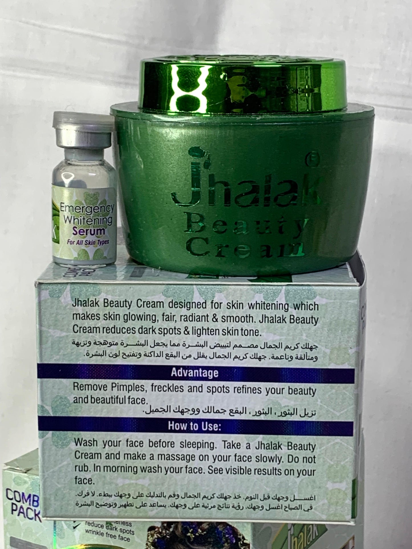 JHALAK COMBO PACK CREME DE VISAGE ET SERUM SUPER ÉCLAIRCISSANT ANTI TACHE  NOURRISSANT ANTI IMPERFECTION