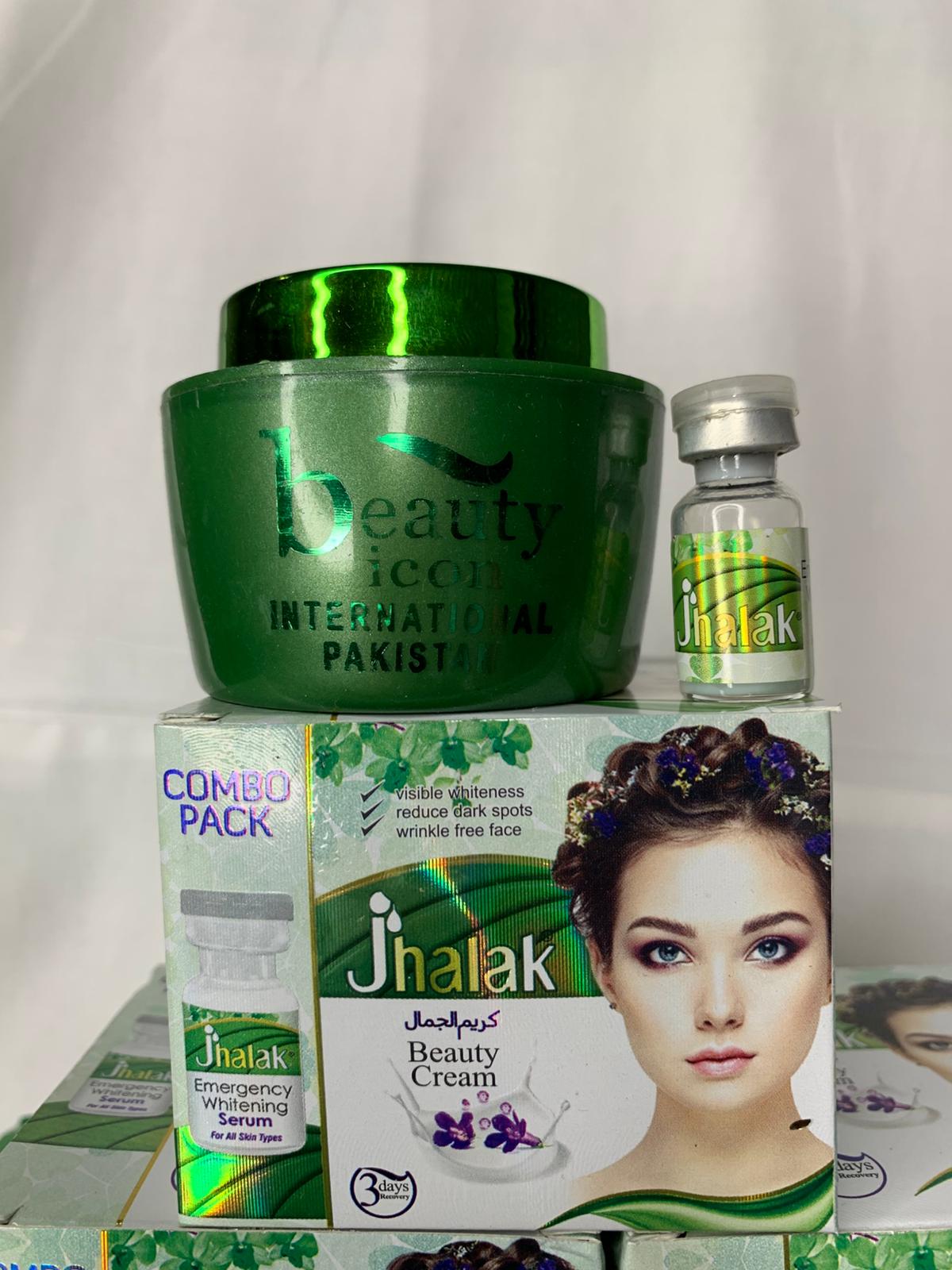 JHALAK COMBO PACK CREME DE VISAGE ET SERUM SUPER ÉCLAIRCISSANT ANTI TACHE  NOURRISSANT ANTI IMPERFECTION