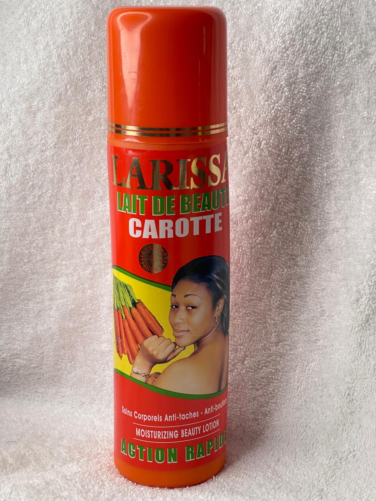LARISSA LAIT CORPOREL ET LOT DE 3 SAVON LARISSA CATOTTES PAPAYE , LEMON ULTRA ÉCLAIRCISSANT ANTI IMERFECTION
