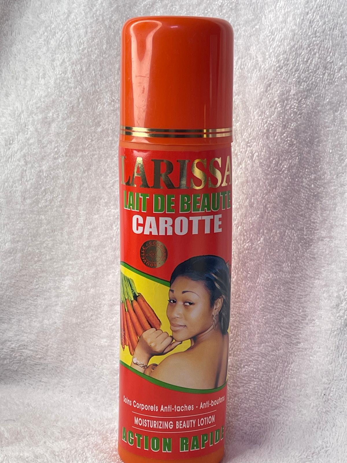 LARISSA LAIT CORPOREL ET LOT DE 3 SAVON LARISSA CATOTTES PAPAYE , LEMON ULTRA ÉCLAIRCISSANT ANTI IMERFECTION