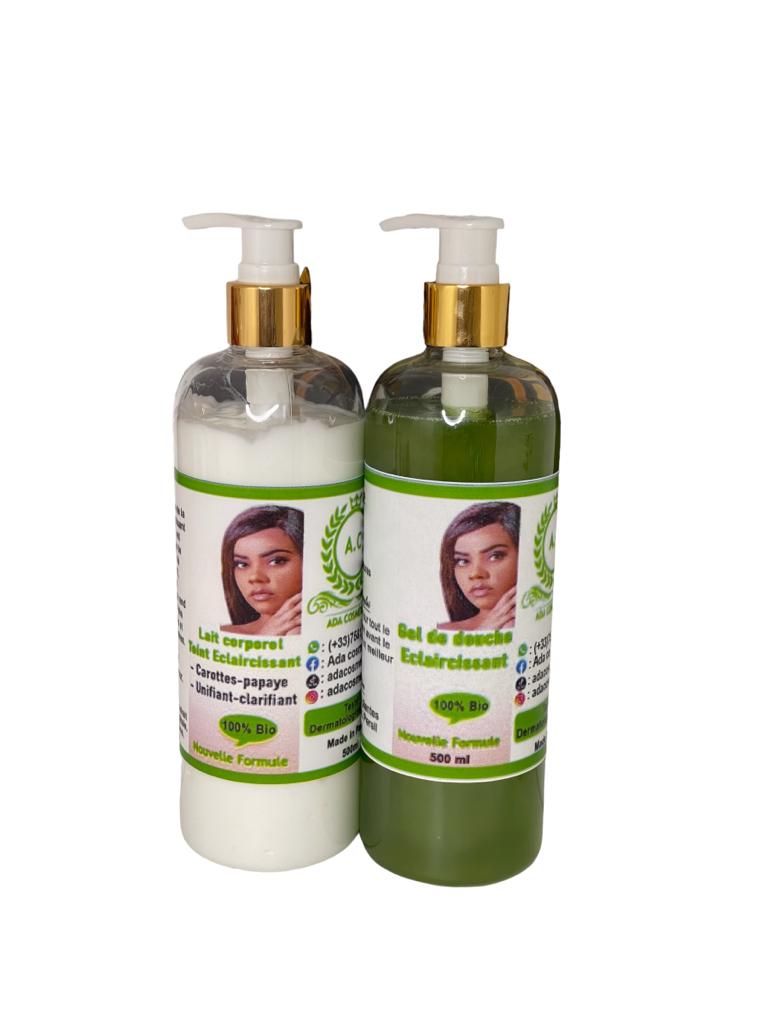 Duo Lait corporel et Gel de douche  un teint parfait sans imperfection