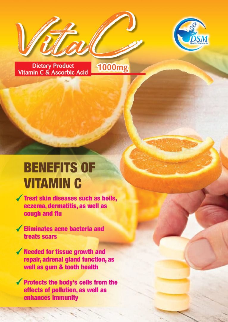 Vitamine C pour une peau brillante lisse sans imperfection