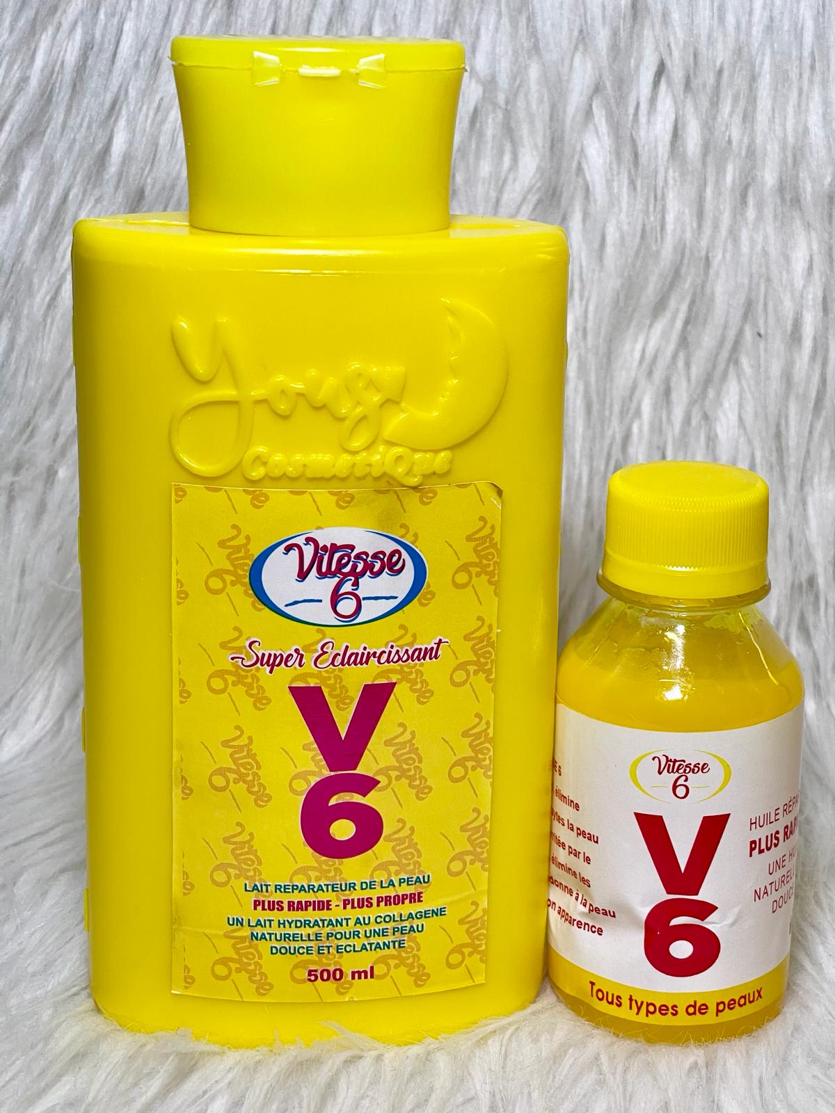 VITESSE  V6 GEL DE DOUCHE ULTRA BLANCHISSANT  TRIPLE ACTION RAPIDE ANTI IMPERFECTION  EXFOLANT GOMMANT