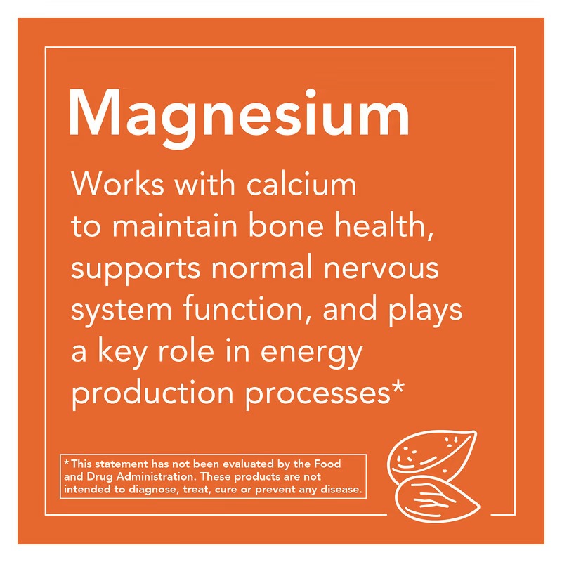 NOW Foods, Poudre de bisglycinate de magnésium, 227 g