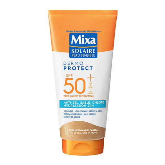 Lait Protection Solaire Anti-sel, Sable, Chlore et Hydratation Dermo Protect SPF50+ MIXA